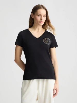 Liu Jo T-shirt With Logo And Gemstones LIUJO