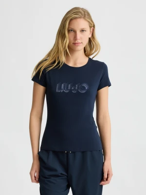 Liu Jo T-shirt With Logo And Gemstones LIUJO