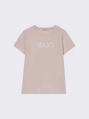 Liu Jo T-shirt With Logo And Gemstones LIUJO