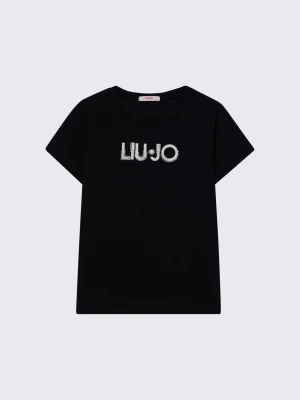 Liu Jo T-shirt With Logo And Gemstones LIUJO
