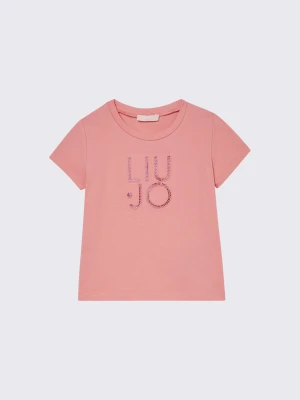 Liu Jo T-shirt With Logo And Gemstones LIUJO