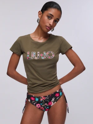 Liu Jo T-shirt With Logo zielony