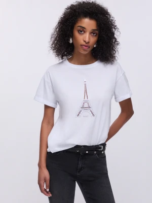 Zdjęcie produktu Liu Jo T-shirt With Openwork Embroidery