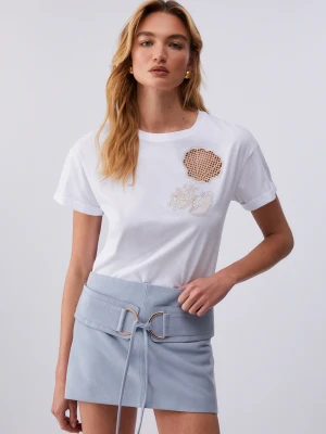 Liu Jo T-shirt With Openwork Embroidery