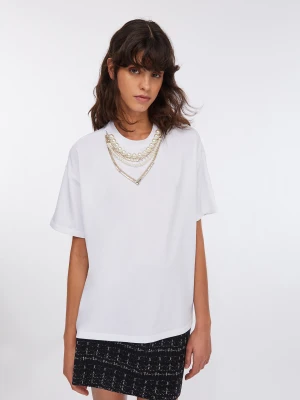 Liu Jo T-shirt With Pearls And Rhinestones LIUJO