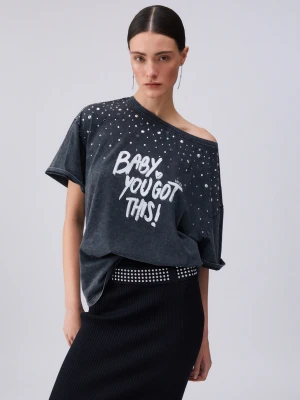 Zdjęcie produktu Liu Jo T-shirt With Print And Appliqués LIUJO