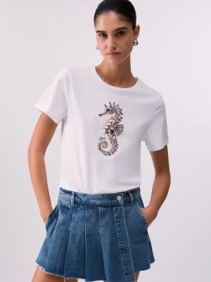 Liu Jo T-shirt With Print And Appliqués