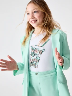 Liu Jo T-shirt With Print And Precious Stones