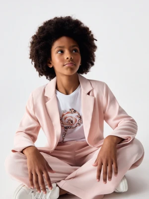 Liu Jo T-shirt With Print And Precious Stones