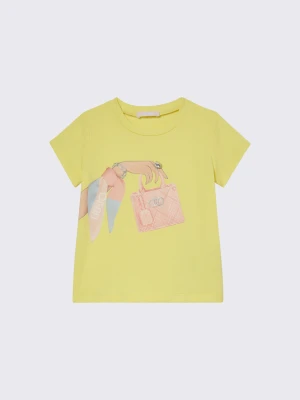 Liu Jo T-shirt With Print And Precious Stones LIUJO