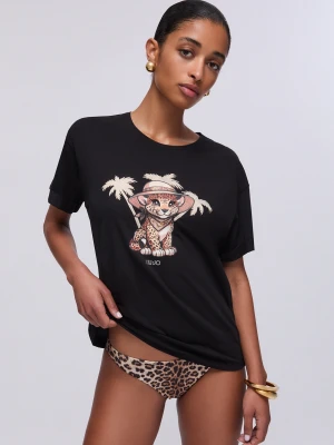 Liu Jo T-shirt With Print czarny