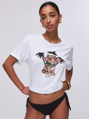 Liu Jo T-shirt With Print biały