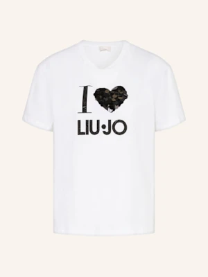 Liu Jo T-Shirt Z Cekinami weiss