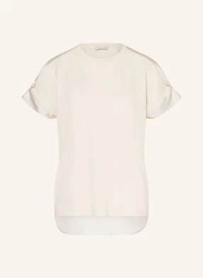 Liu Jo T-Shirt Z Mieszanki Materiałów beige