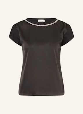 Liu Jo T-Shirt Z Mieszanki Materiałów schwarz