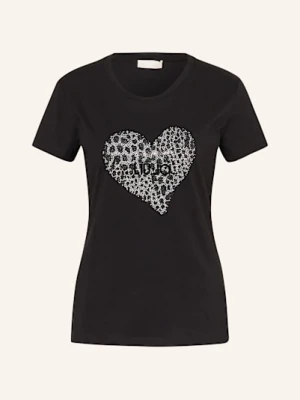 Liu Jo T-Shirt Z Obszyciem Ozdobnymi Kamykami schwarz
