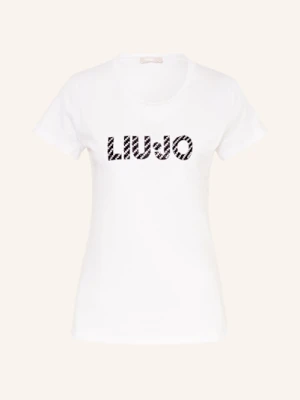 Liu Jo T-Shirt Z Obszyciem Ozdobnymi Kamykami weiss