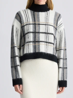 Liu Jo Tartan Wool And Alpaca Pullover LIUJO