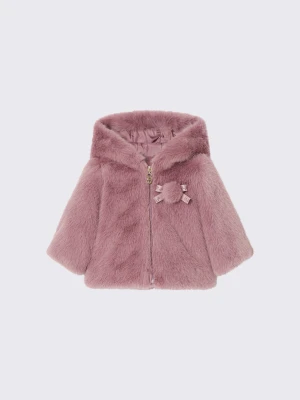 Liu Jo Teddy Jacket With Hood Orchid