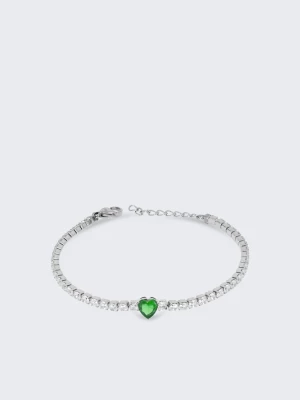 Liu Jo Tennis Bracelet With Bejewelled Heart LIUJO