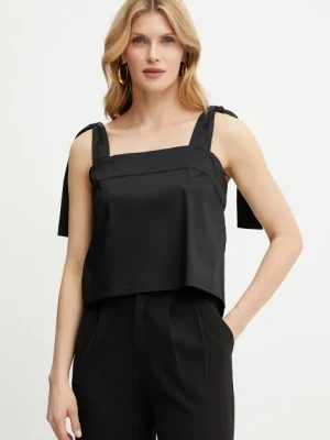 Liu Jo top damska kolor czarny gładka VA5064.TS330