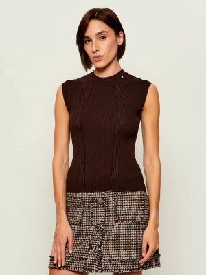 Liu Jo Top | Slim Fit brązowy