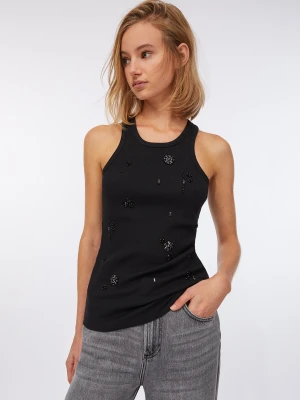 Liu Jo Top With Bejewelled Appliqués LIUJO