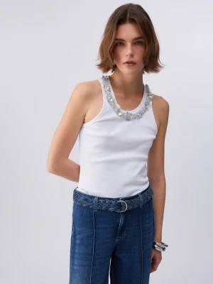 Liu Jo Top With Bejewelled Details