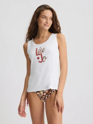 Liu Jo Top With Logo And Gemstones LIUJO