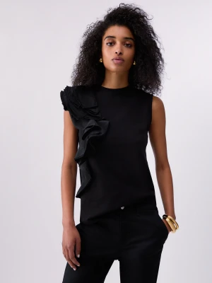 Zdjęcie produktu Liu Jo Top With Taffeta Detail czarny