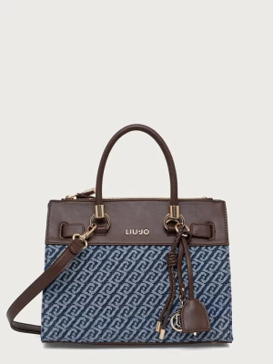 Liu Jo torebka crossbody damska z bawełną niebieski