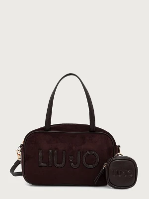 Liu Jo torebka crossbody damska z imitacji zamszu brązowy
