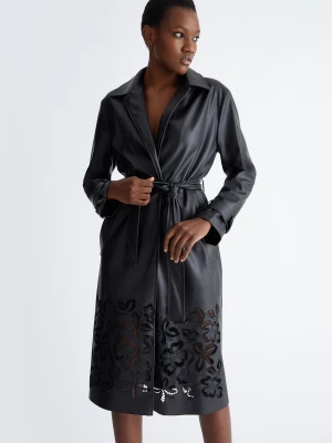 Liu Jo Trench Coat With Laser-etched Embellishment LIUJO