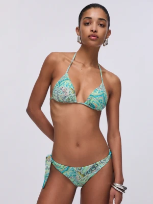 Liu Jo Triangle Bikini Top With Print