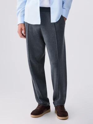 Liu Jo Trousers Balloon In A Wool Blend Dark Grey