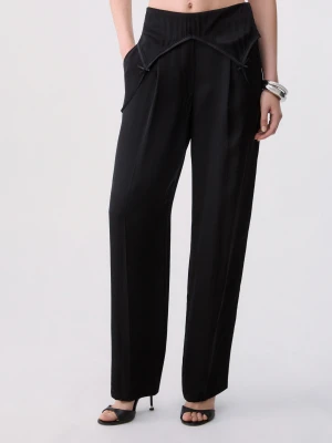 Liu Jo Trousers With Lingerie Detail czarny