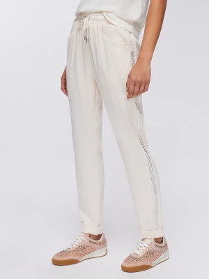 Liu Jo Trousers With Rhinestones