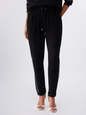 Liu Jo Trousers With Rhinestones LIUJO