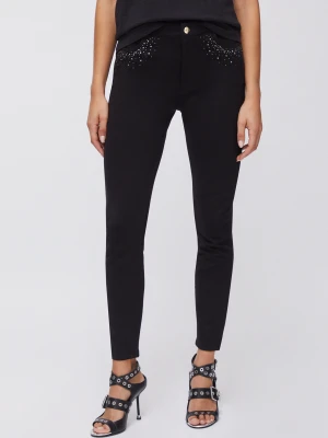 Liu Jo Trousers With Rhinestones