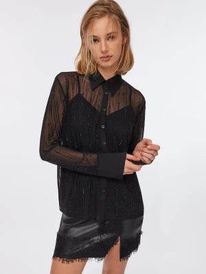 Liu Jo Tulle Shirt With Gemstones LIUJO