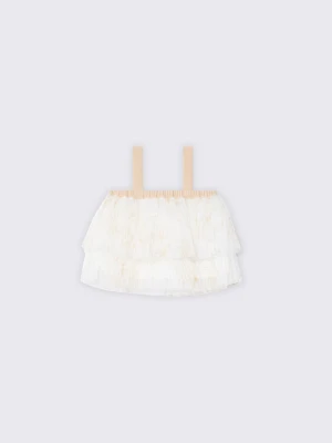 Liu Jo Tulle Top biały