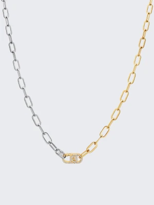 Liu Jo Two-tone Necklace With Logo LIUJO