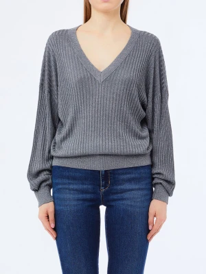 Liu Jo Knit With V-neck Anthracite