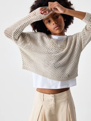 Liu Jo V-neck Mesh Pullover