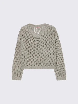 Liu Jo V-neck Mesh Pullover LIUJO
