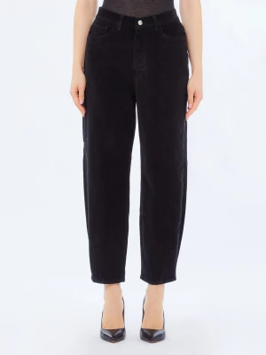 Liu Jo Velvet Balloon Trousers czarny