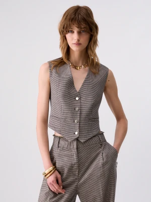 Liu Jo Vest In Houndstooth