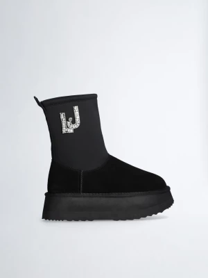 Liu Jo Warm Ankle Boots With Bejewelled Logo LIUJO