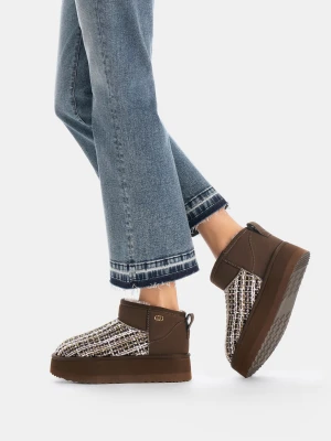 Liu Jo Warm Ankle Boots With Bouclé Detailing LIUJO