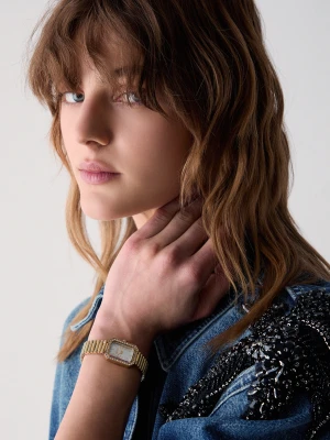 Liu Jo Watch In Steel With Crystals złoty